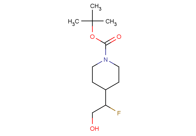 tert-butyl 4-(1-fluoro-2-hydroxyethyl)piperidine-1-carboxylate