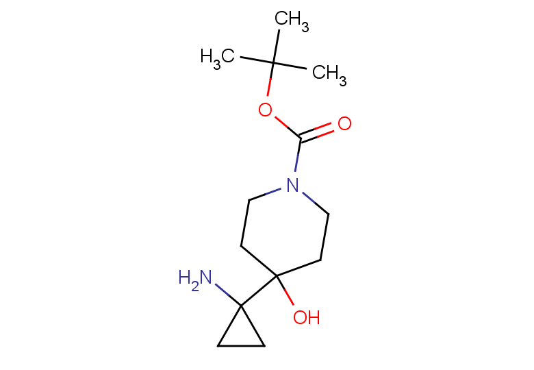 tert-butyl 4-(1-aminocyclopropyl)-4-hydroxypiperidine-1-carboxylate