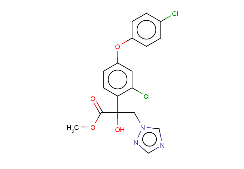 methyl 2-[2-chloro-4-(4-chlorophenoxy)phenyl]-2-hydroxy-3-(1H-1,2,4-triazol-1-yl)propanoate