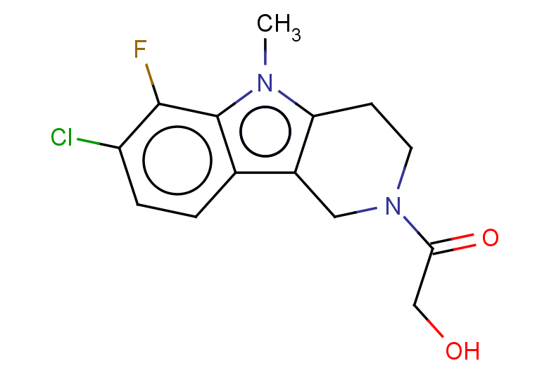 1-(7-chloro-6-fluoro-5-methyl-3,4-dihydro-1H-pyrido[4,3-b]indol-2(5H)-yl)-2-hydroxyethanone