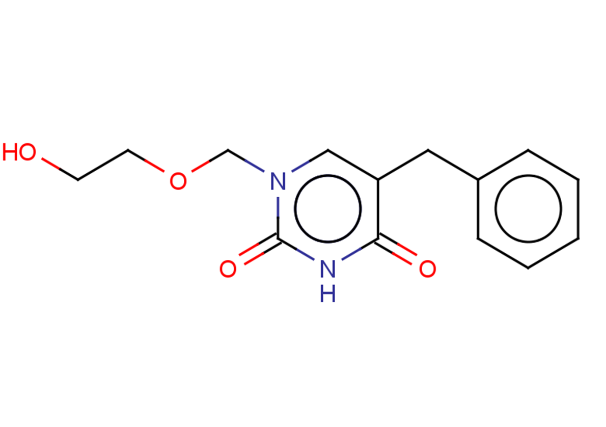 5-benzyl-1-[(2-hydroxyethoxy)methyl]-1,2,3,4-tetrahydropyrimidine-2,4-dione