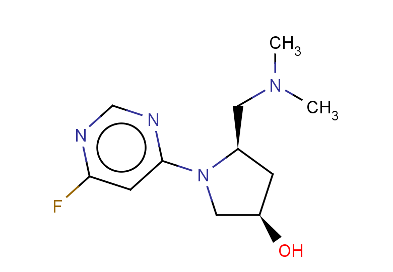 (3R,5R)-5-[(dimethylamino)methyl]-1-(6-fluoropyrimidin-4-yl)pyrrolidin-3-ol