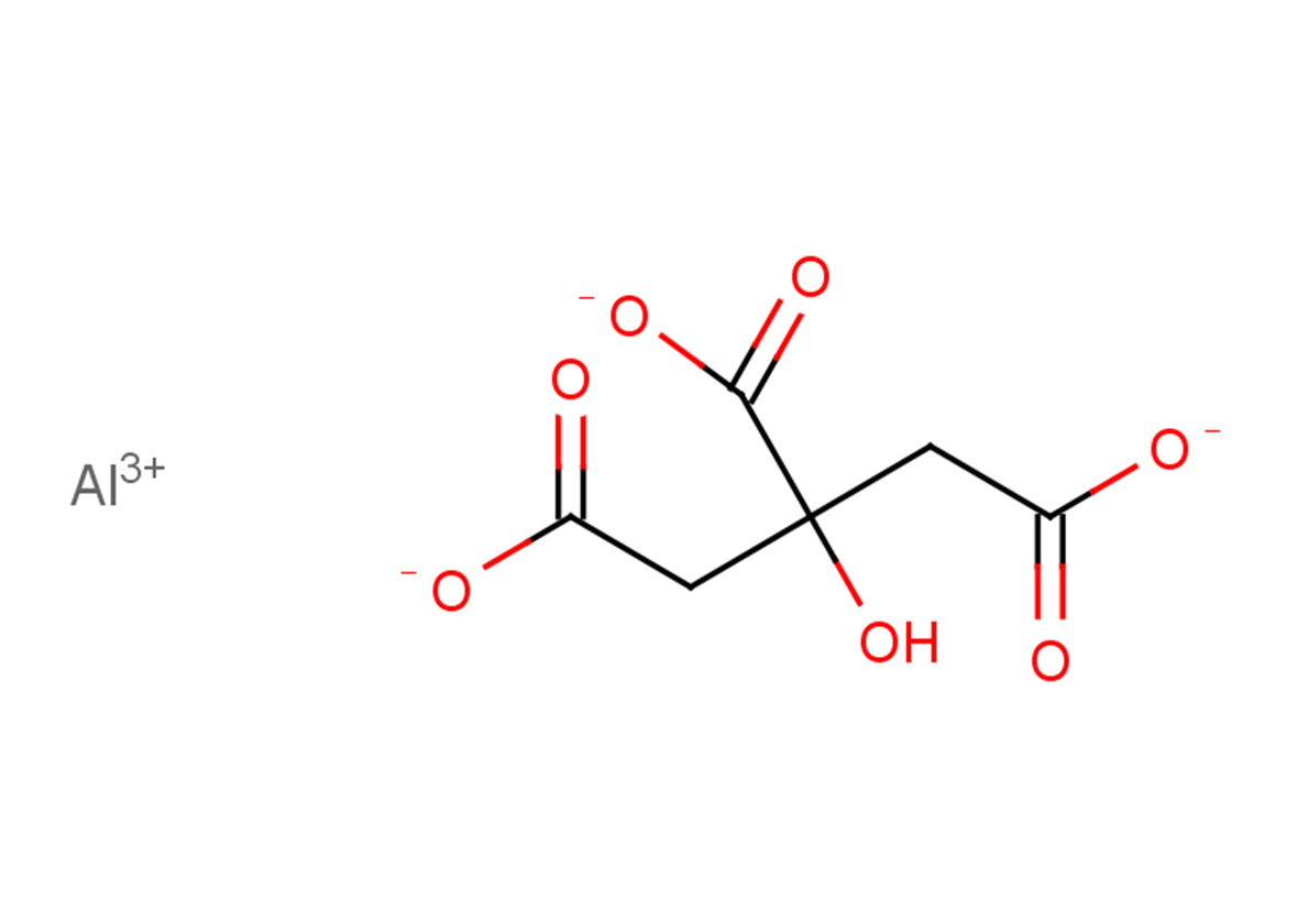 aluminium(3+) ion 2-hydroxypropane-1,2,3-tricarboxylate