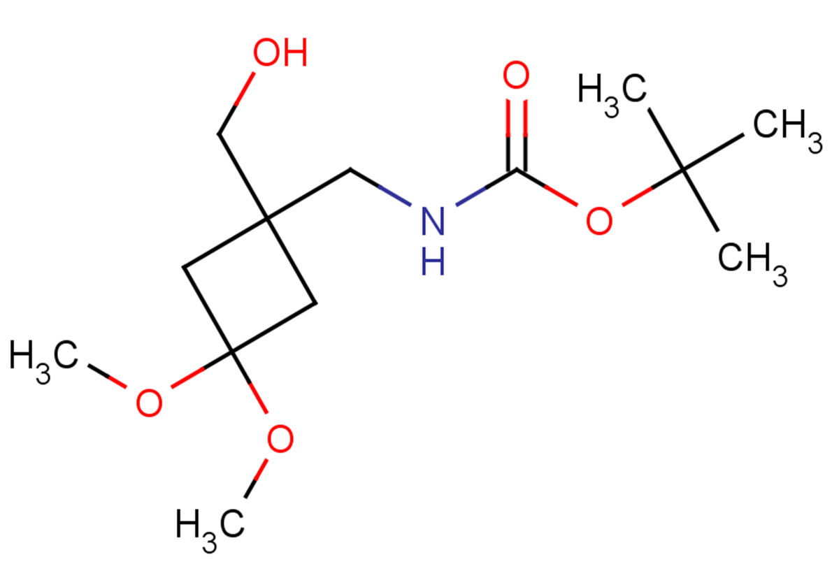 tert-butyl N-{[1-(hydroxymethyl)-3,3-dimethoxycyclobutyl]methyl}carbamate