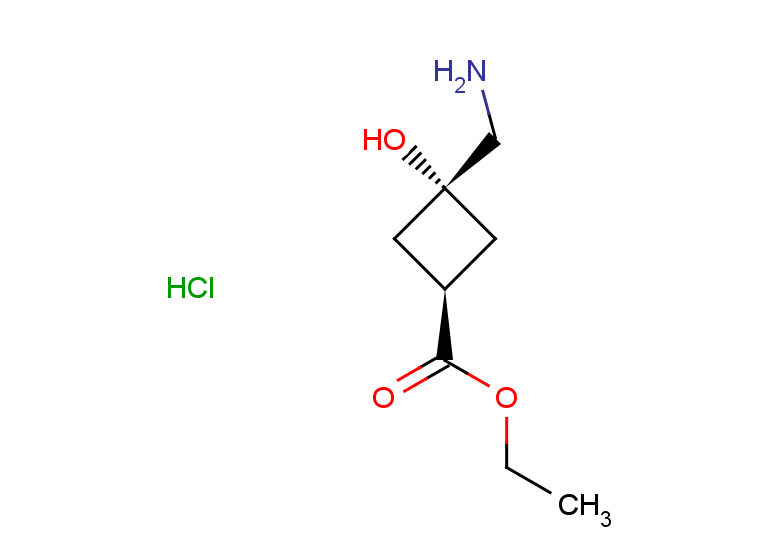 rac-ethyl (1r,3r)-3-(aminomethyl)-3-hydroxycyclobutane-1-carboxylate hydrochloride, cis