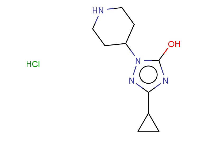 3-cyclopropyl-1-(piperidin-4-yl)-1H-1,2,4-triazol-5-ol hydrochloride
