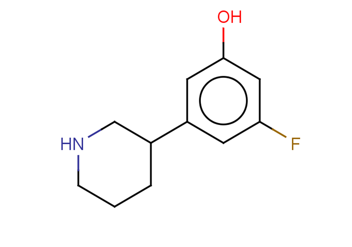 3-fluoro-5-(piperidin-3-yl)phenol