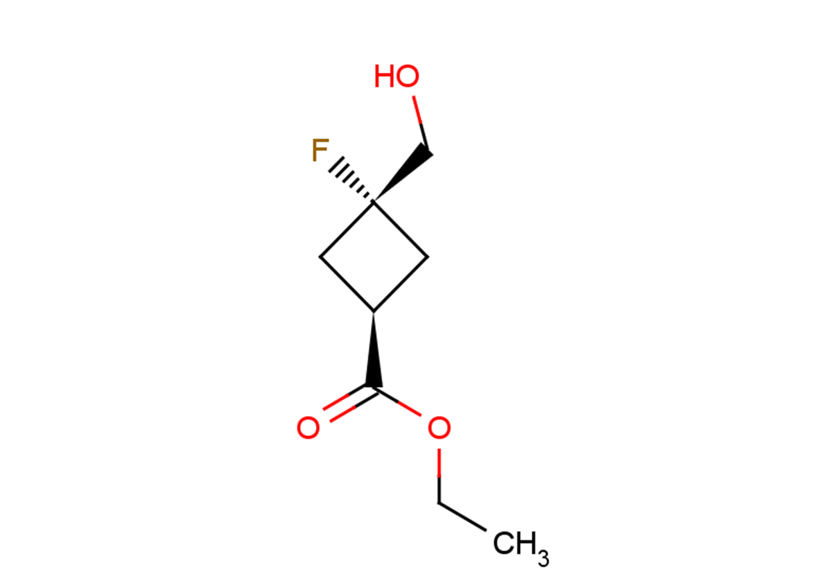 rac-ethyl (1r,3r)-3-fluoro-3-(hydroxymethyl)cyclobutane-1-carboxylate