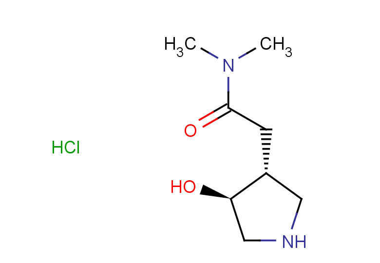rac-2-[(3R,4S)-4-hydroxypyrrolidin-3-yl]-N,N-dimethylacetamide hydrochloride, trans