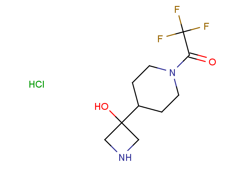2,2,2-trifluoro-1-[4-(3-hydroxyazetidin-3-yl)piperidin-1-yl]ethan-1-one hydrochloride