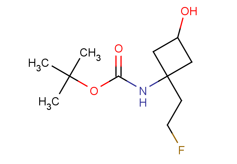 tert-butyl N-[1-(2-fluoroethyl)-3-hydroxycyclobutyl]carbamate, Mixture of diastereomers