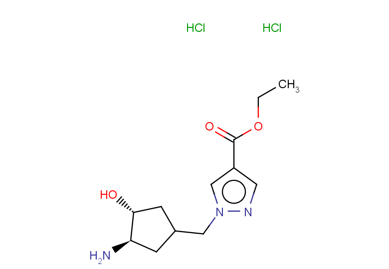 rac-ethyl 1-{[(3R,4R)-3-amino-4-hydroxycyclopentyl]methyl}-1H-pyrazole-4-carboxylate dihydrochloride