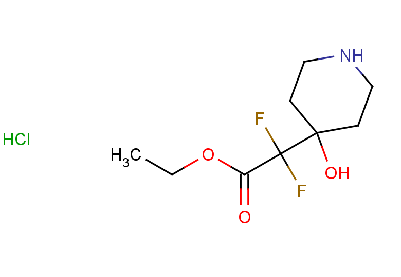 ethyl 2,2-difluoro-2-(4-hydroxypiperidin-4-yl)acetate hydrochloride