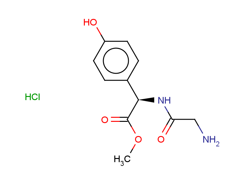 methyl (2R)-2-(2-aminoacetamido)-2-(4-hydroxyphenyl)acetate hydrochloride