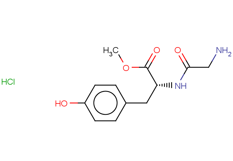 methyl (2R)-2-(2-aminoacetamido)-3-(4-hydroxyphenyl)propanoate hydrochloride