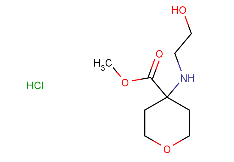 methyl 4-[(2-hydroxyethyl)amino]oxane-4-carboxylate hydrochloride