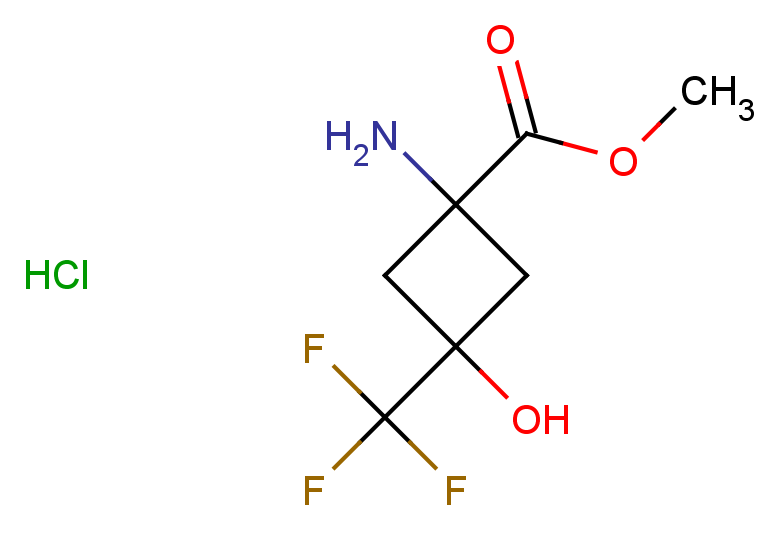 methyl 1-amino-3-hydroxy-3-(trifluoromethyl)cyclobutane-1-carboxylate hydrochloride, Mixture of diastereomers