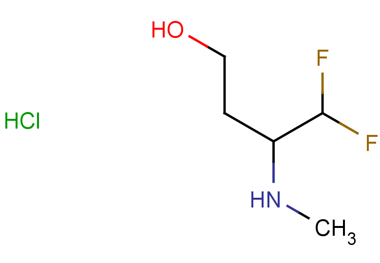 4,4-difluoro-3-(methylamino)butan-1-ol hydrochloride