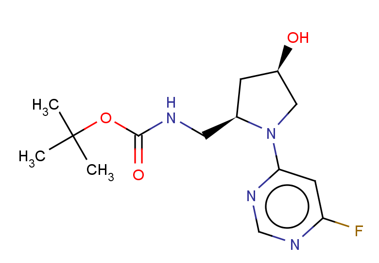 tert-butyl N-{[(2R,4R)-1-(6-fluoropyrimidin-4-yl)-4-hydroxypyrrolidin-2-yl]methyl}carbamate