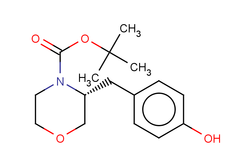 tert-butyl (3R)-3-[(4-hydroxyphenyl)methyl]morpholine-4-carboxylate