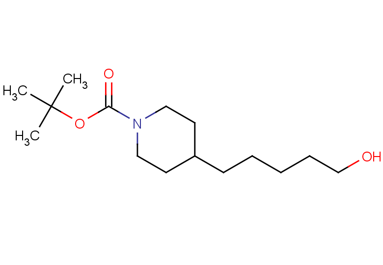 tert-butyl 4-(5-hydroxypentyl)piperidine-1-carboxylate