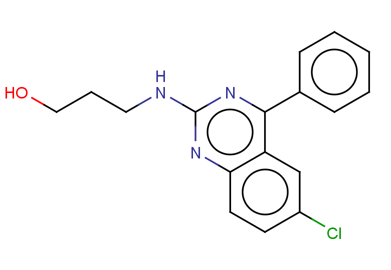 3-[(6-chloro-4-phenylquinazolin-2-yl)amino]propan-1-ol