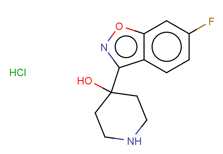 4-(6-fluoro-1,2-benzoxazol-3-yl)piperidin-4-ol hydrochloride