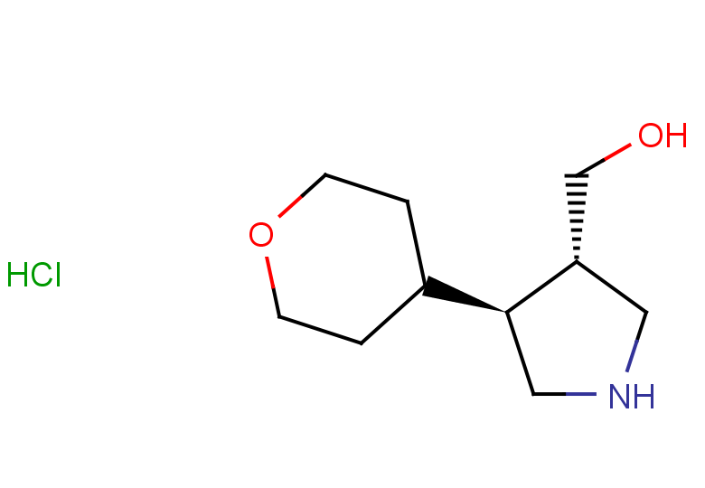 rac-[(3R,4R)-4-(oxan-4-yl)pyrrolidin-3-yl]methanol hydrochloride, trans