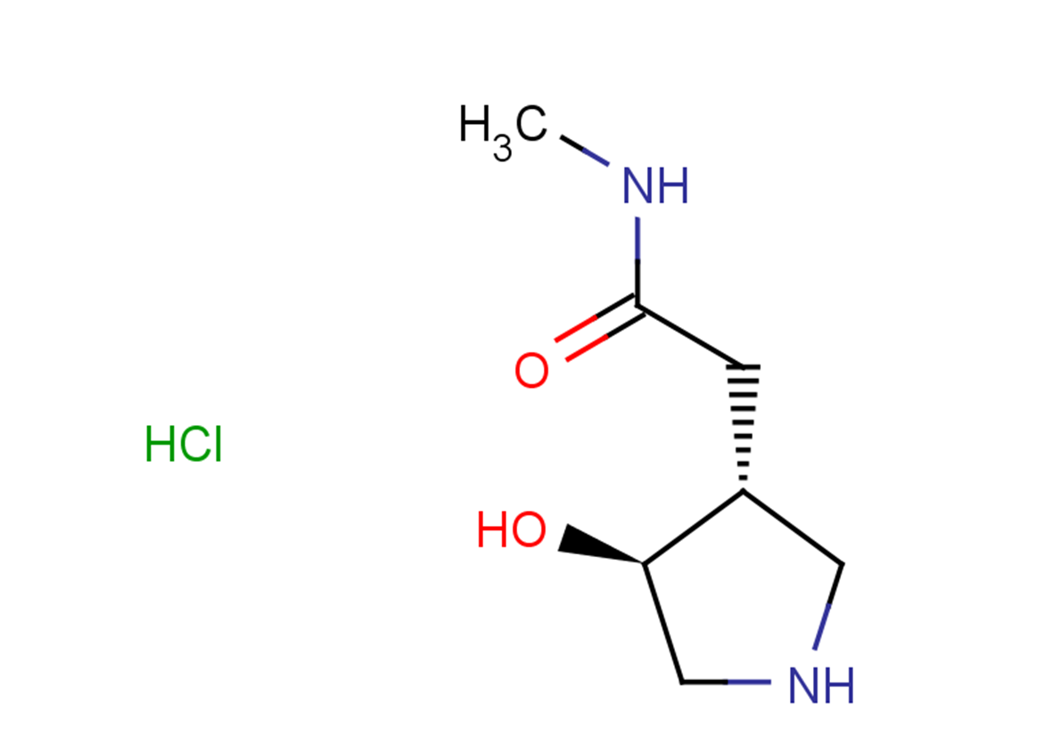 rac-2-[(3R,4S)-4-hydroxypyrrolidin-3-yl]-N-methylacetamide hydrochloride, trans