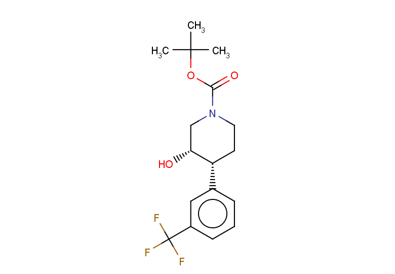 rac-tert-butyl (3R,4S)-3-hydroxy-4-[3-(trifluoromethyl)phenyl]piperidine-1-carboxylate, cis