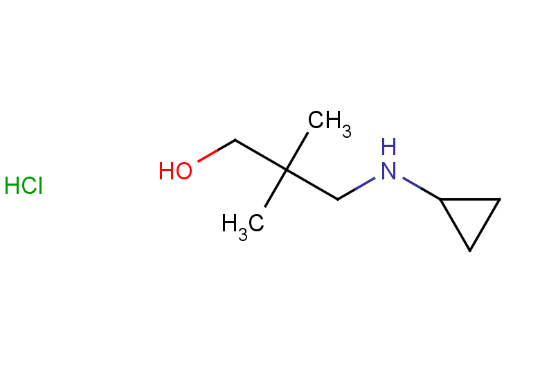 3-(cyclopropylamino)-2,2-dimethylpropan-1-ol hydrochloride