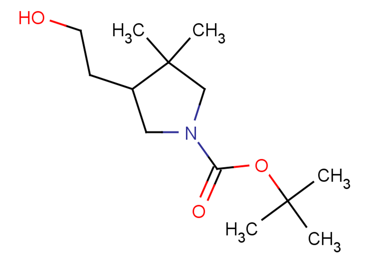 tert-butyl 4-(2-hydroxyethyl)-3,3-dimethylpyrrolidine-1-carboxylate