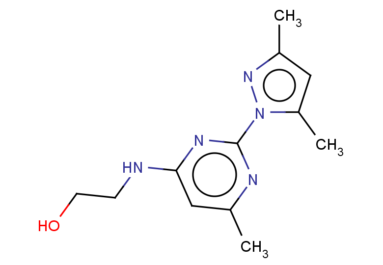 2-{[2-(3,5-dimethyl-1H-pyrazol-1-yl)-6-methylpyrimidin-4-yl]amino}ethan-1-ol
