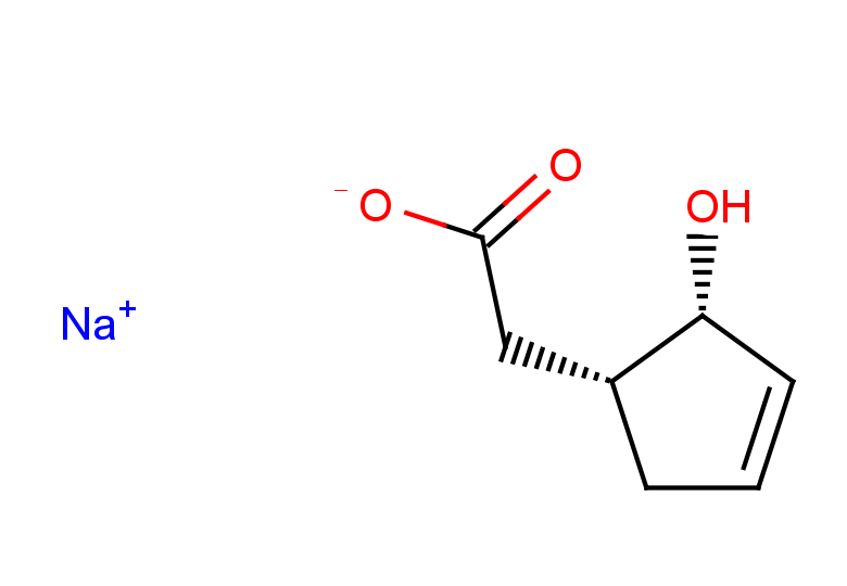 rac-sodium 2-[(1R,2S)-2-hydroxycyclopent-3-en-1-yl]acetate, cis