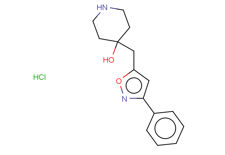 4-[(3-phenyl-1,2-oxazol-5-yl)methyl]piperidin-4-ol hydrochloride