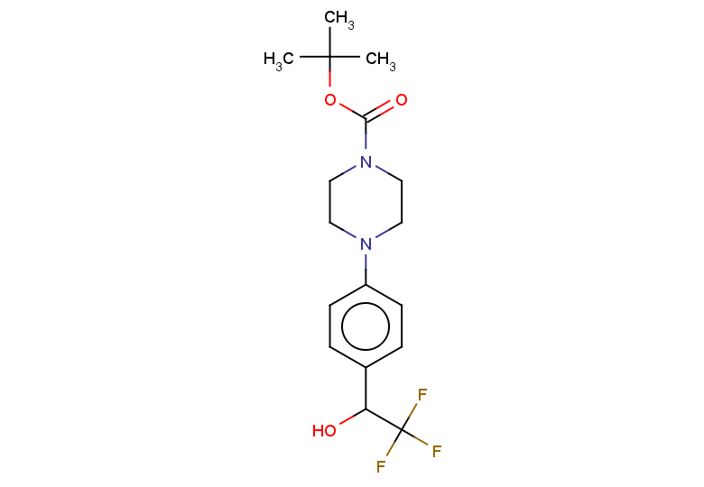 tert-butyl 4-[4-(2,2,2-trifluoro-1-hydroxyethyl)phenyl]piperazine-1-carboxylate
