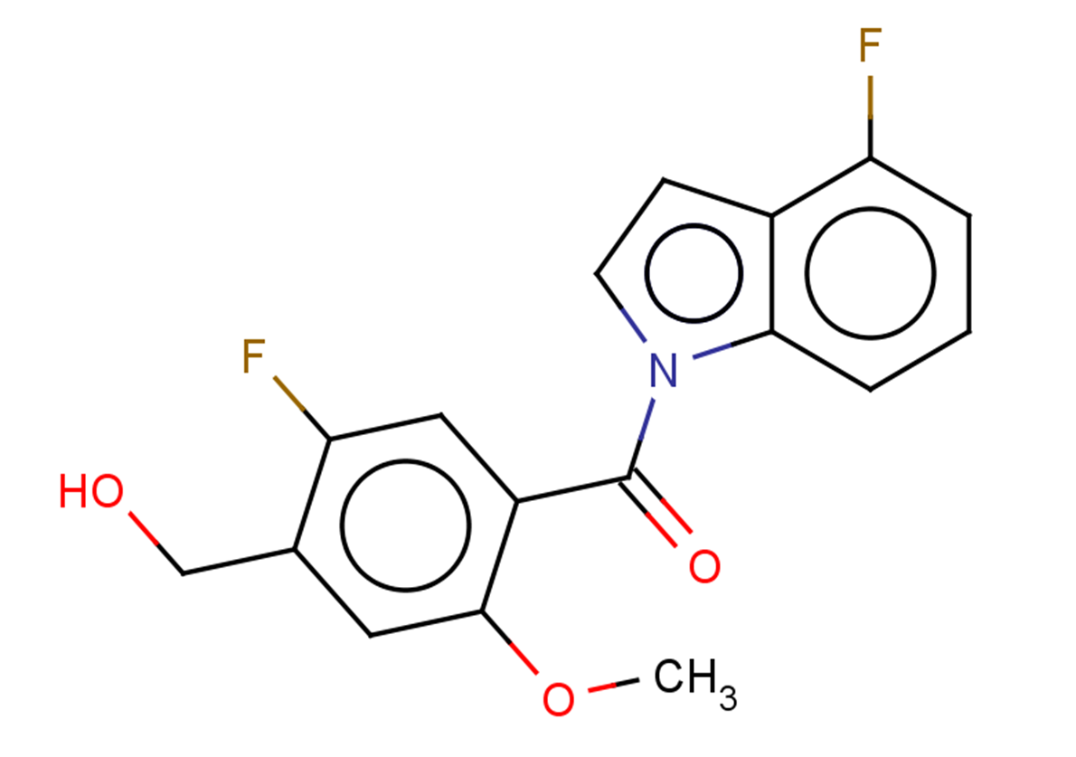 [2-fluoro-4-(4-fluoro-1H-indole-1-carbonyl)-5-methoxyphenyl]methanol