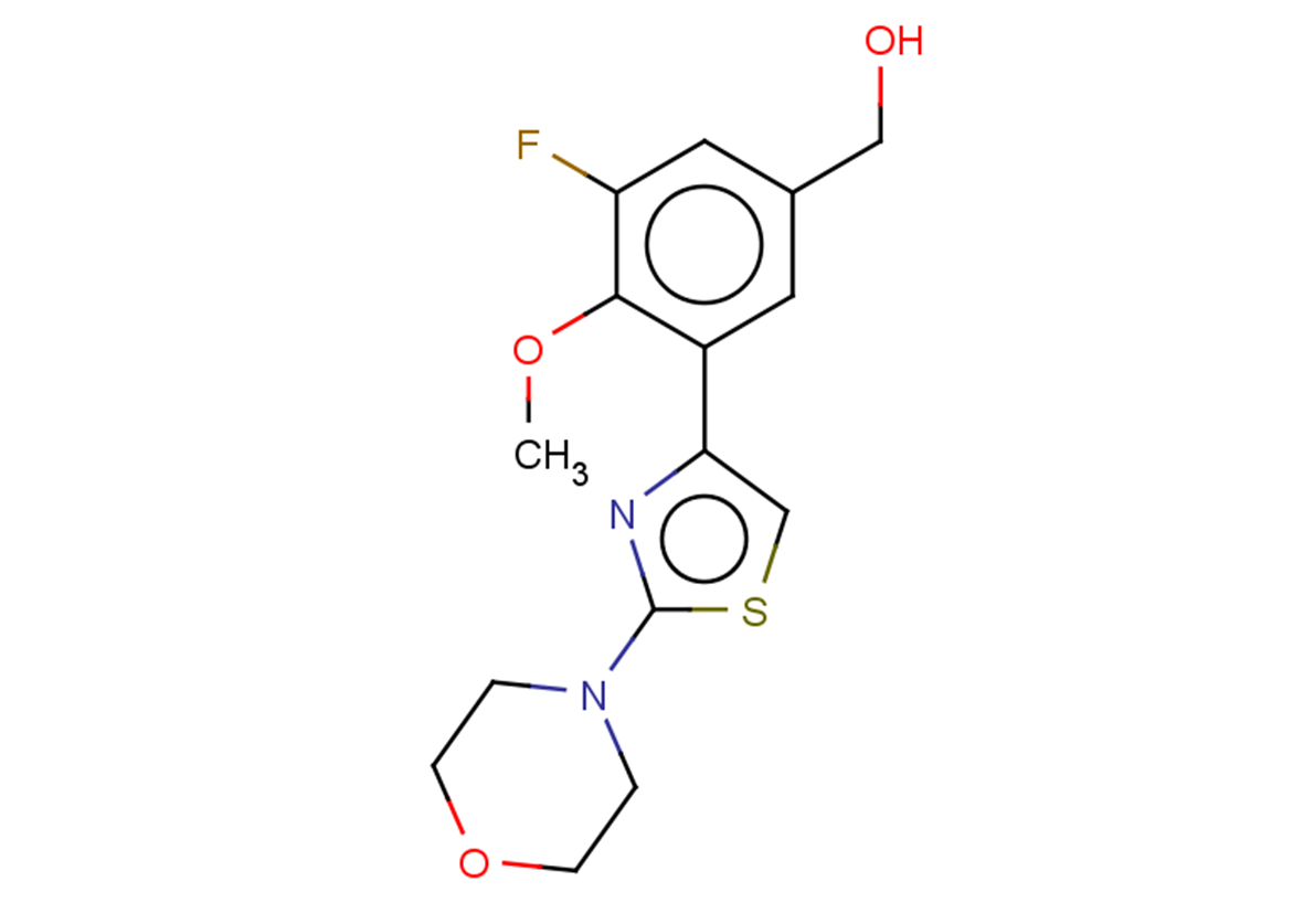 {3-fluoro-4-methoxy-5-[2-(morpholin-4-yl)-1,3-thiazol-4-yl]phenyl}methanol