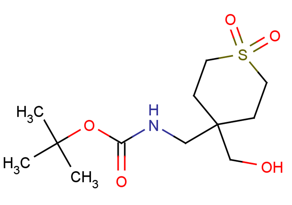 tert-butyl N-{[4-(hydroxymethyl)-1,1-dioxo-1lambda6-thian-4-yl]methyl}carbamate