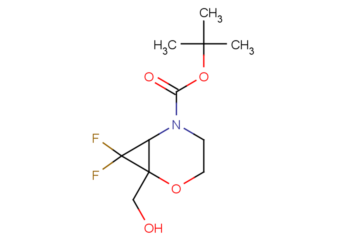 tert-butyl 7,7-difluoro-1-(hydroxymethyl)-2-oxa-5-azabicyclo[4.1.0]heptane-5-carboxylate