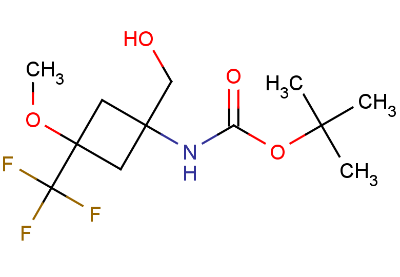 tert-butyl N-[1-(hydroxymethyl)-3-methoxy-3-(trifluoromethyl)cyclobutyl]carbamate, Mixture of diastereomers