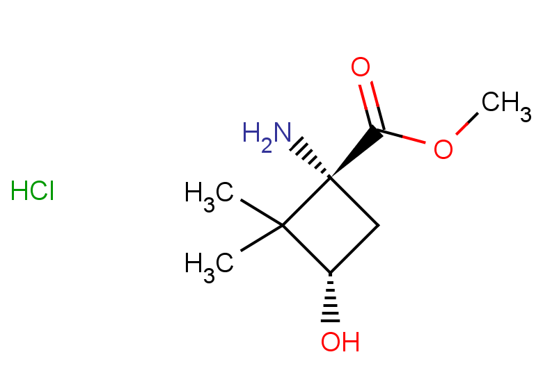 rac-methyl (1R,3S)-1-amino-3-hydroxy-2,2-dimethylcyclobutane-1-carboxylate hydrochloride, cis