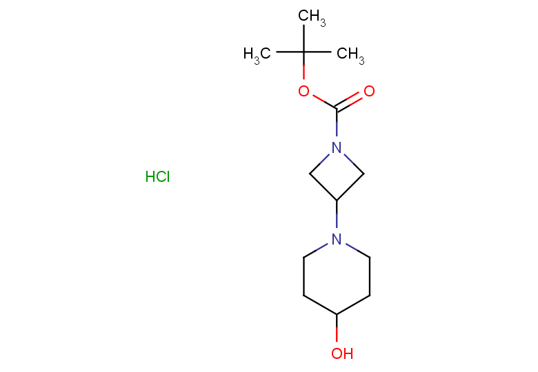 tert-butyl 3-(4-hydroxypiperidin-1-yl)azetidine-1-carboxylate hydrochloride