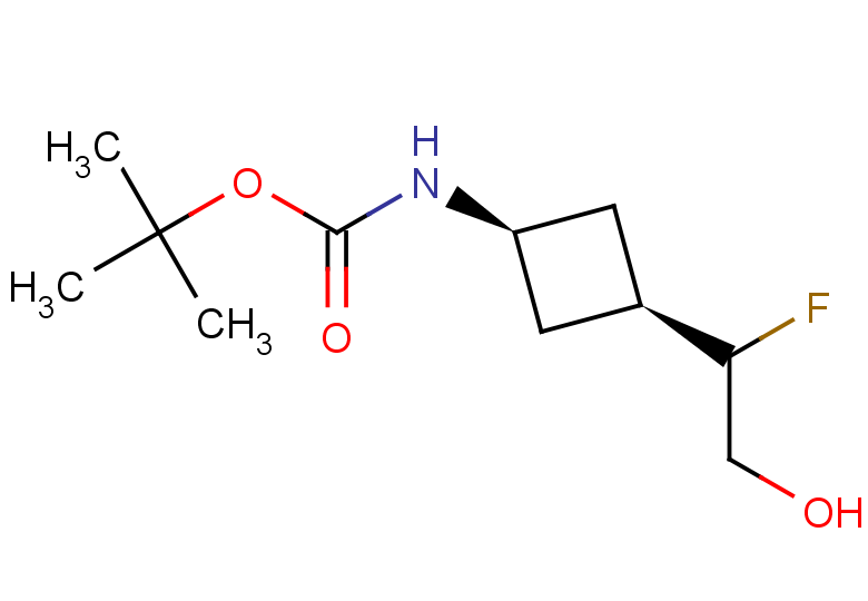rac-tert-butyl N-[(1s,3s)-3-(1-fluoro-2-hydroxyethyl)cyclobutyl]carbamate, cis