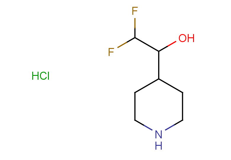 2,2-difluoro-1-(piperidin-4-yl)ethan-1-ol hydrochloride