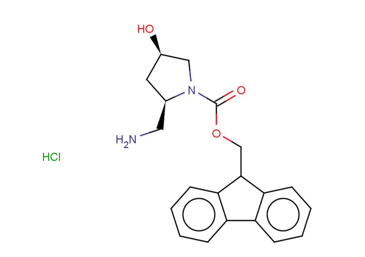 (9H-fluoren-9-yl)methyl (2R,4R)-2-(aminomethyl)-4-hydroxypyrrolidine-1-carboxylate hydrochloride