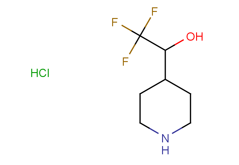 2,2,2-trifluoro-1-(piperidin-4-yl)ethan-1-ol hydrochloride
