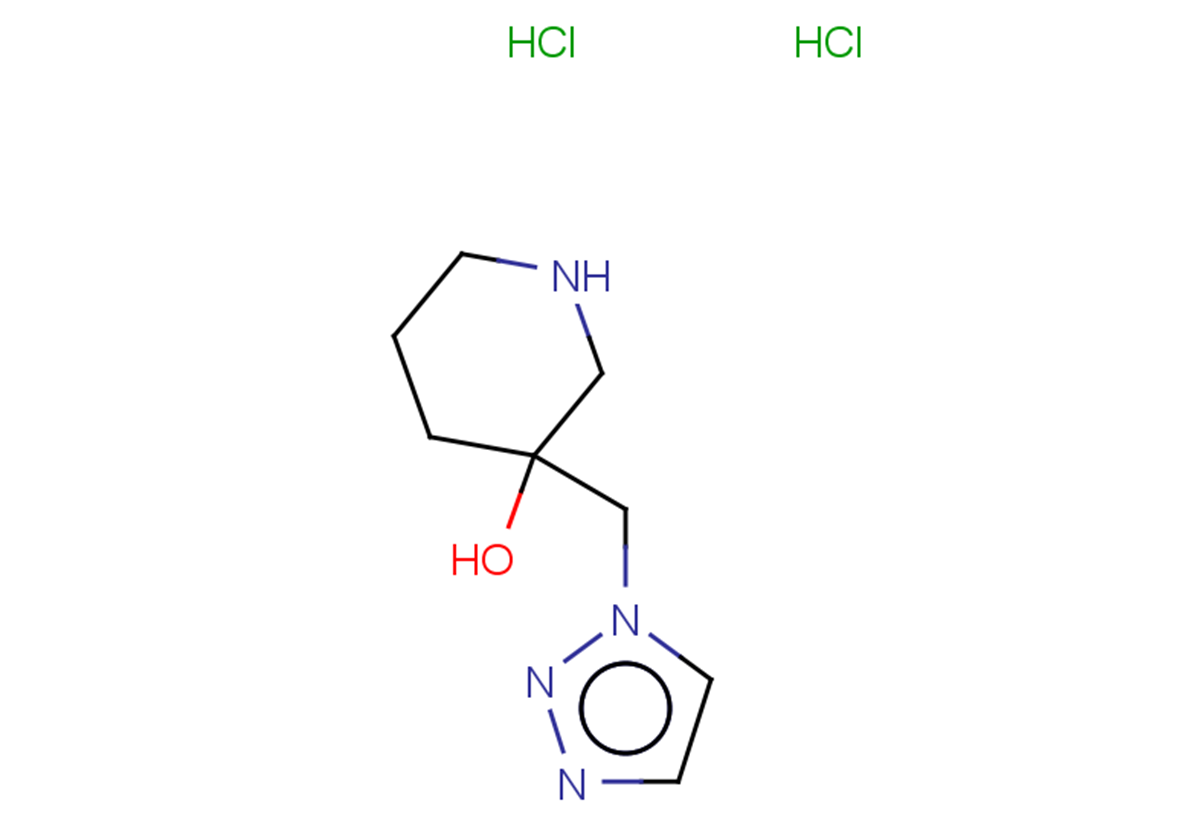 3-[(1H-1,2,3-triazol-1-yl)methyl]piperidin-3-ol dihydrochloride