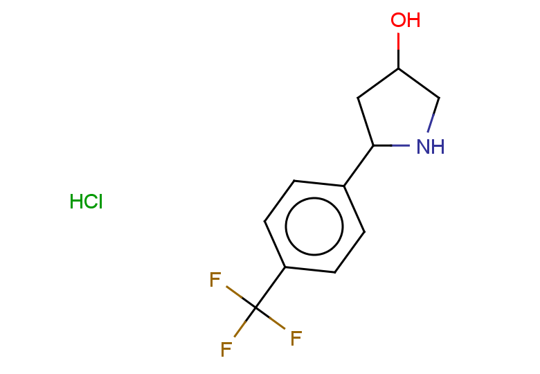 5-[4-(trifluoromethyl)phenyl]pyrrolidin-3-ol hydrochloride