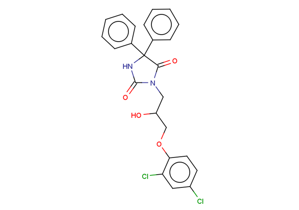 3-[3-(2,4-dichlorophenoxy)-2-hydroxypropyl]-5,5-diphenylimidazolidine-2,4-dione